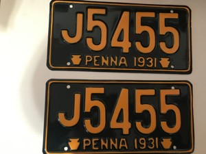 Picture of 1931 Pennsylvania Pair #J5455