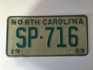 Picture of 1969 North Carolina Car #SP-716