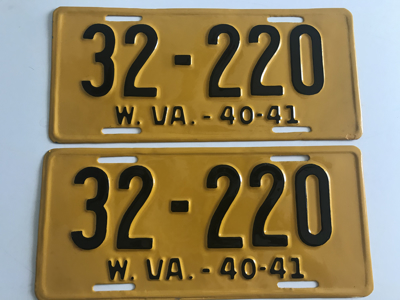 Picture of 1940-41 West Virginia Pair #32-220