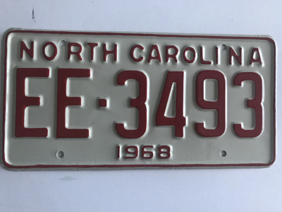 Picture of 1968 North Carolina Car #EE-2493