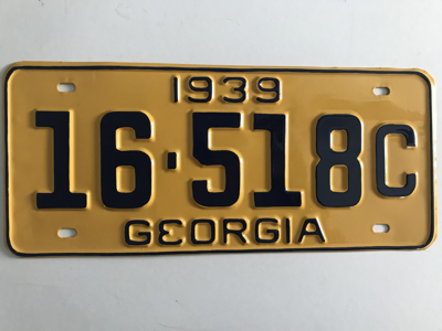 Picture of 1939 Georgia #16-518C