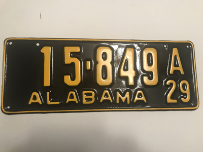 Picture of 1929 Alabama #15-849A
