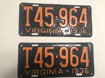 Picture of 1936 Virginia Truck Pair #T45-964