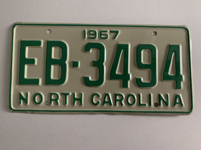 Picture of 1967 North Carolina Car #EB-3494