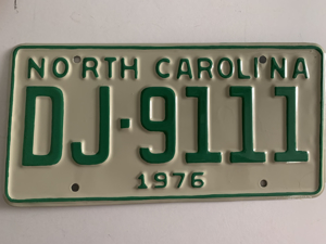 Picture of 1976 North Carolina Car #DJ-9111