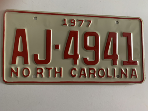 Picture of 1977 North Carolina Car #AJ-4941