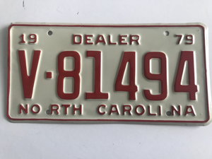 Picture of 1979 North Carolina Dealer #V81494