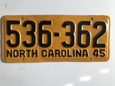 Picture of 1945 North Carolina Car # 536-362