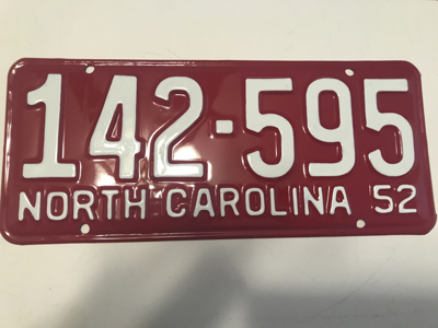 Picture of 1952 North Carolina Car #142-595