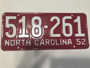 Picture of 1952 North Carolina Car #518-261