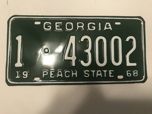 Picture of 1968 Georgia #1-43002