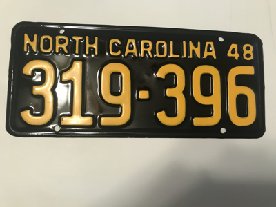 Picture of 1948 North Carolina Car #319-396