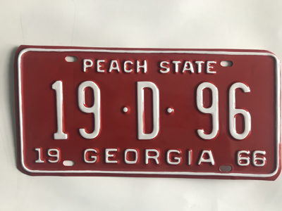 Picture of 1966 Georgia #19-D-96