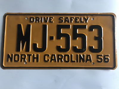 Picture of 1956 North Carolina Car #MJ-553