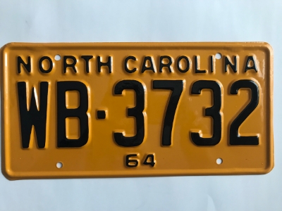 Picture of 1964 North Carolina Car #WB-3732