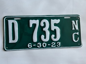 Picture of 1923 North Carolina Dealer #D 735