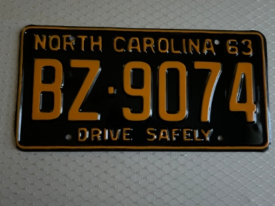 Picture of 1963 North Carolina Car #BZ-9074