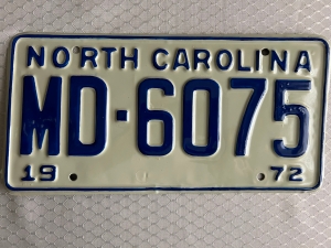 Picture of 1972 North Carolina Car #MD-6075