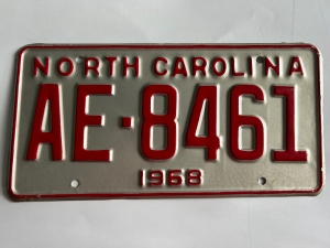 Picture of 1968 North Carolina Car #AE-8461