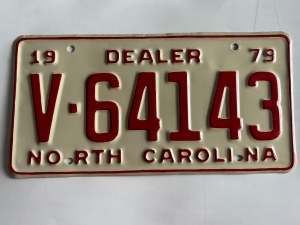 Picture of 1979 North Carolina Car #V-64143