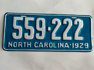 Picture of 1929 North Carolina Car #559-222