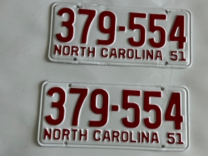 Picture of 1951 North Carolina Car #379-554