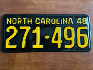 Picture of 1948 North Carolina Car #217-496