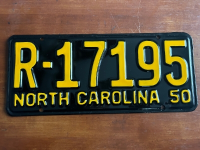 Picture of 1950 North Carolina Car #R-17195