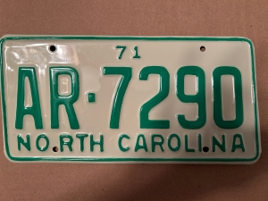 Picture of 1971 North Carolina #AR-7290